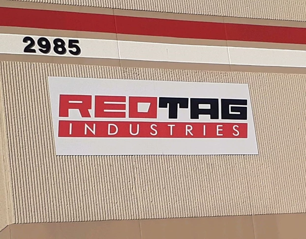 Red Tag Industries Building Sign